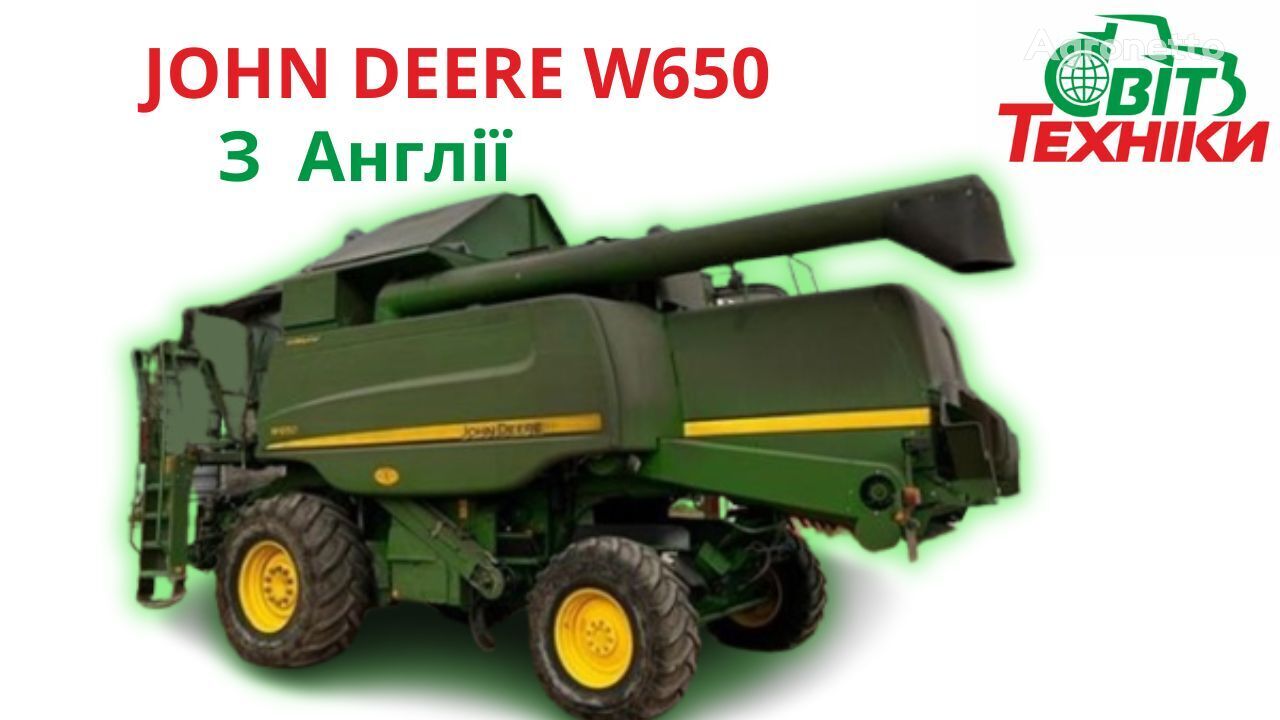 John Deere W650 cosechadora de cereales