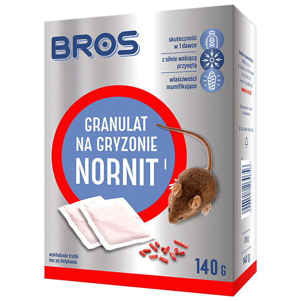 Bros Nornit granulado para roedores y topillos 140G