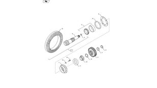 87618938 engranaje para caja de cambios para New Holland T6090 T6070 tractor de ruedas