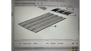 podłoga podsiewacza Blacha stopniowana otras piezas de funcionamiento para Claas Dominator Avero  cosechadora de cereales